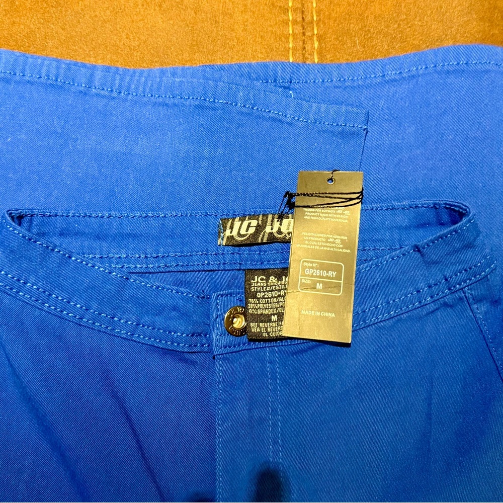 JC - Jeans Royal Blue Stretch Bootcut Pants Women’s Size M NWT - Picture 5 of 9